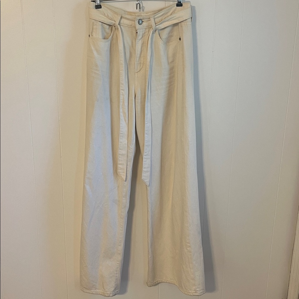 LOFT Cream Denim Pants